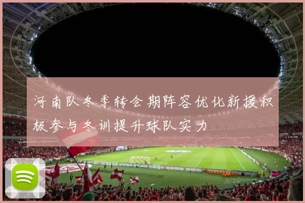 河南队冬季转会期阵容优化新援积极参与冬训提升球队实力