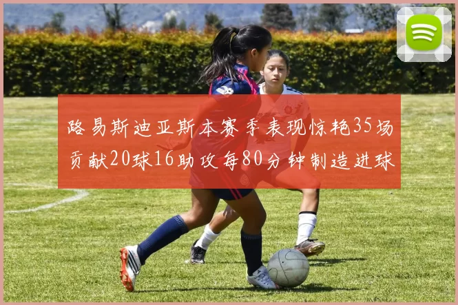 路易斯迪亚斯本赛季表现惊艳35场贡献20球16助攻每80分钟制造进球